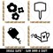 Gardening Watering Can Plant Flowers Marker Rubber Stamp Set for Stamping Crafting Planners